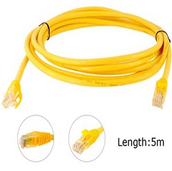CABLE DE RED AMARILLO 5MTS